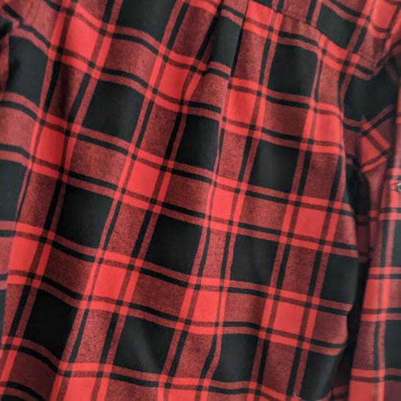 Arianna by Howard's Red and Black Plaid Shirt Size XL - Picture 5 of 10